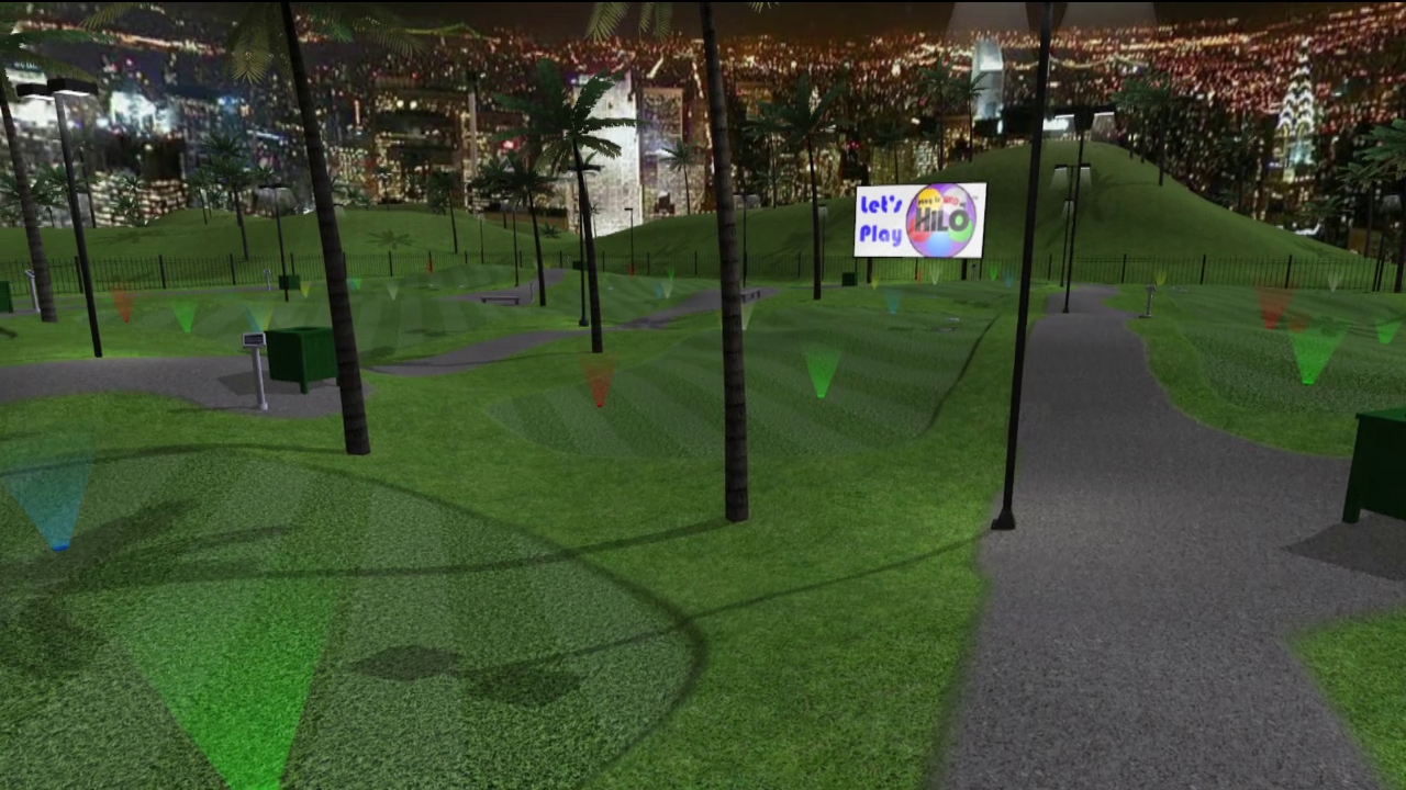 HiLo course at night
